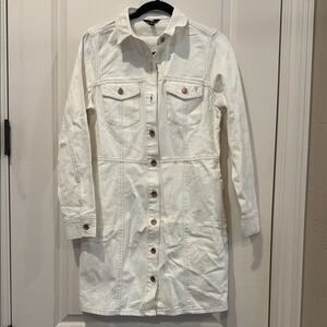 Frye Women's White Denim dress - concerts? - size small